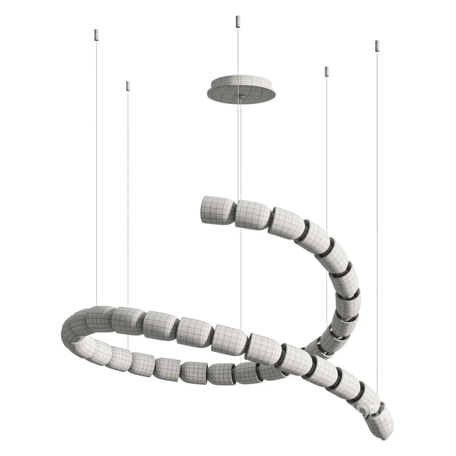 Gabriel Spiral Chandelier Led Image 7