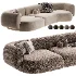 Contemporary Modern Hug Modular Sofa in Famiglia Fabric by Collector Studio - Thumbnail 3