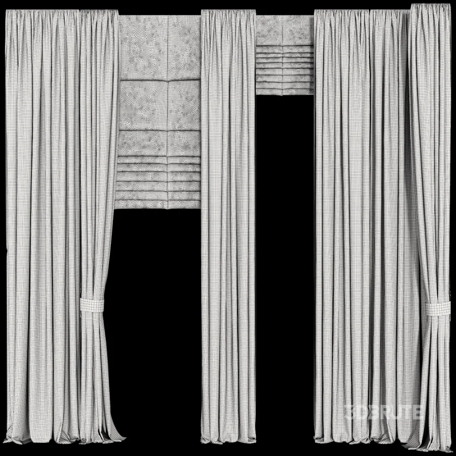 Silk and Cotton Curtain Set 122 Image 6