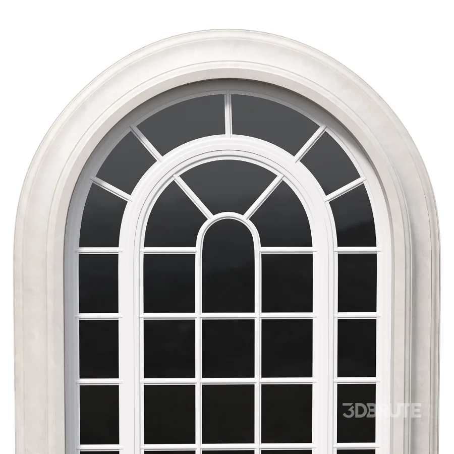 Architectural Classic Window 3D Model 16 Image 6