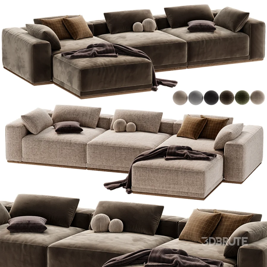 Yogi Sofa Chaise Sectional Image 6