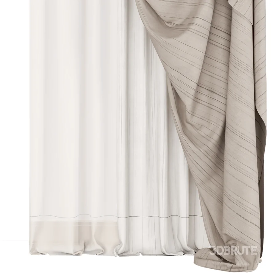Silk and Cotton Curtain Set 128 Image 2