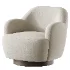Spring Modern Upholstered Swivel Accent Chair - Thumbnail 2