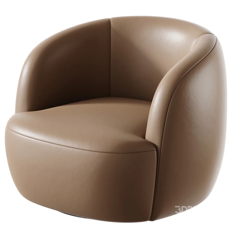 Tayson Swivel Armchair Stone Image 6