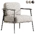 Telso Chenille Olive Armchair - Thumbnail 1