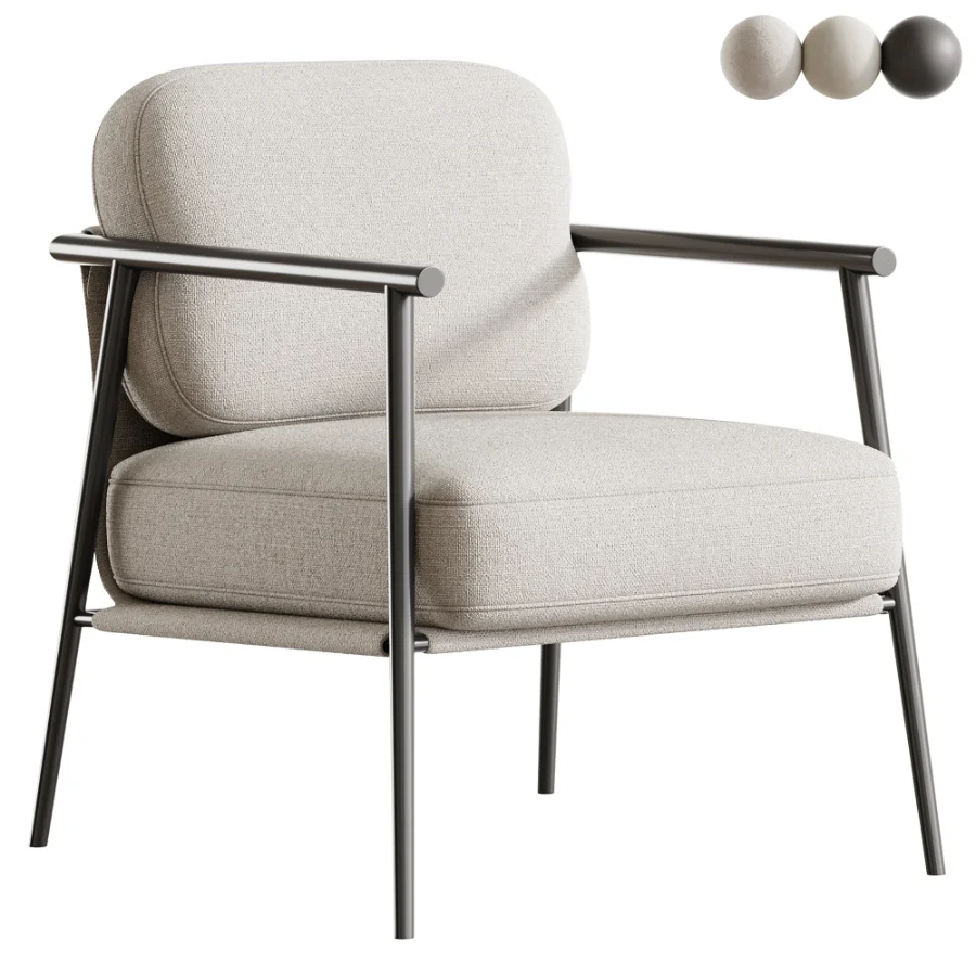 Telso Chenille Olive Armchair Image 1