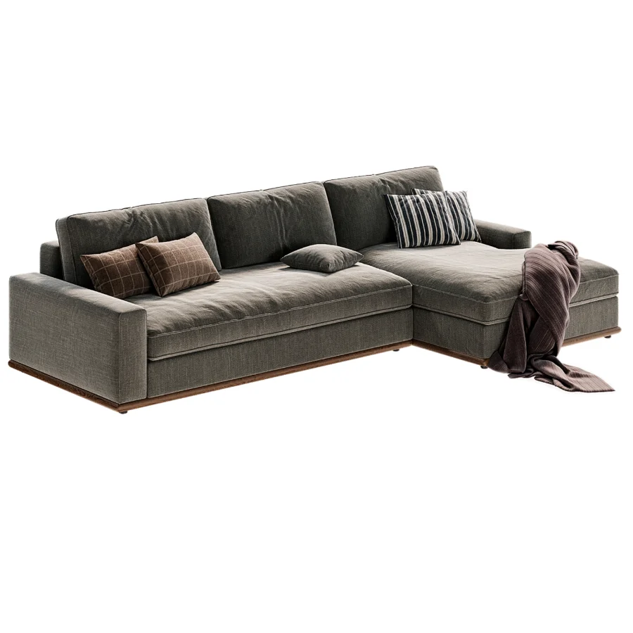 Ethan 2 Piece Chaise Sectional Image 1