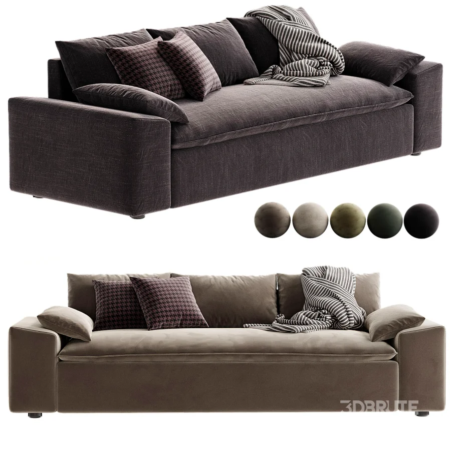 Algora White Performance Fabric Sleeper Sofa Image 3
