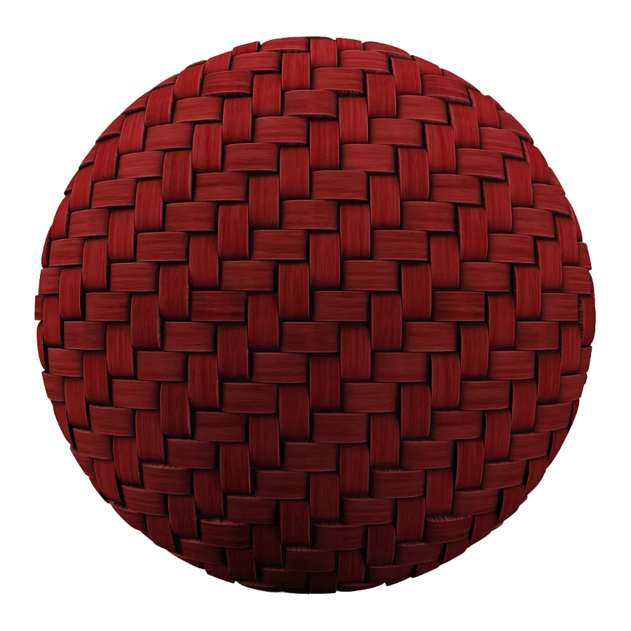 FB19 PBR Woven bamboo herringbone 4K Image 2
