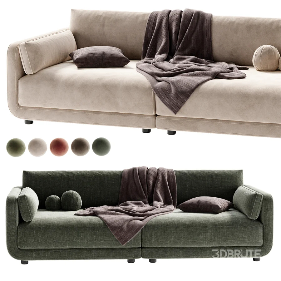 Naples Upholstered Sofa Image 5