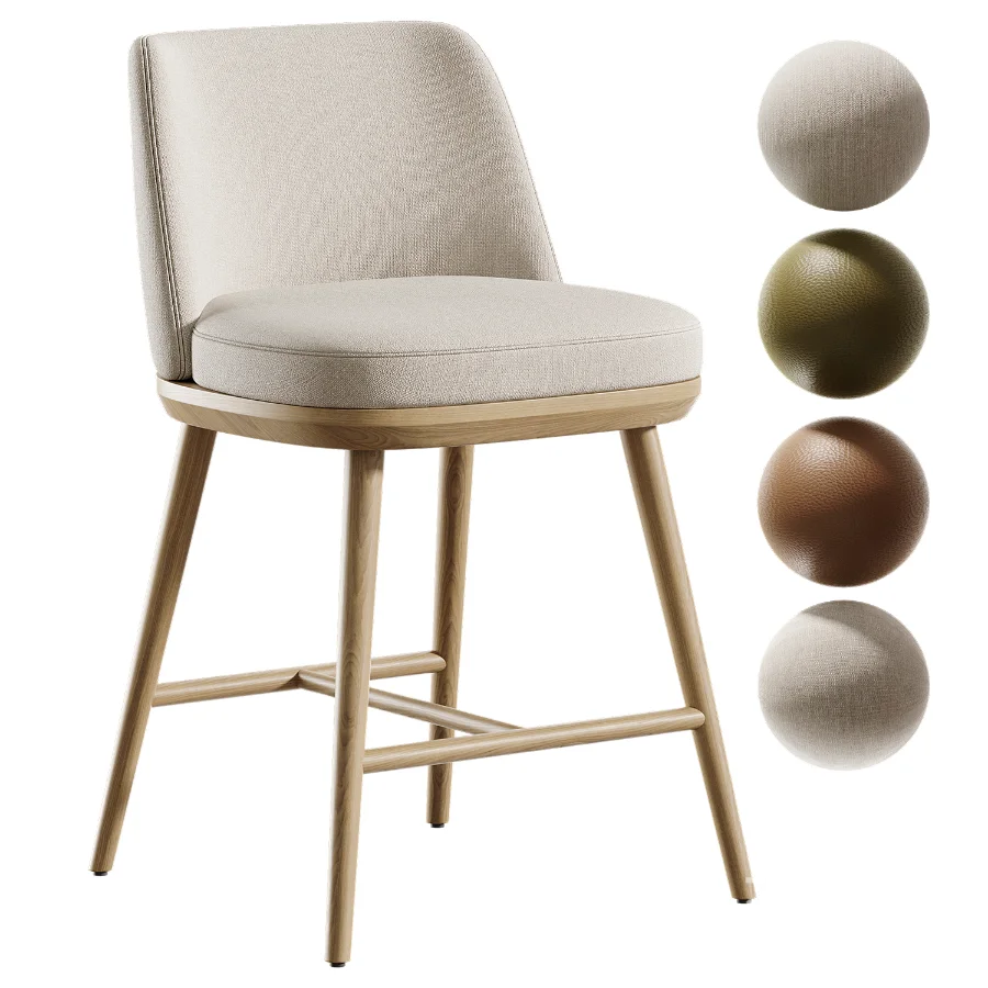 Trentino semi-bar stool Image 5