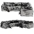 Retreat 3 Piece L Shaped Sectional Sofa - Thumbnail 3