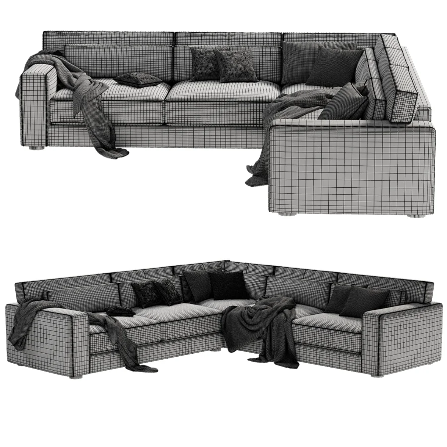 Retreat 3 Piece L Shaped Sectional Sofa Image 3