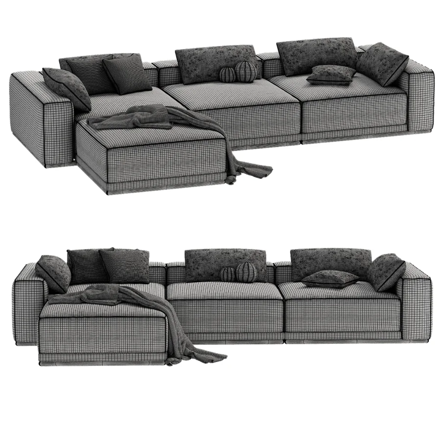 Yogi Sofa Chaise Sectional Image 2