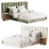 Modern Colline Upholstered King Bed - Thumbnail 3