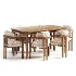 Dining set Teti Chair Extending Dining Table - Thumbnail 6