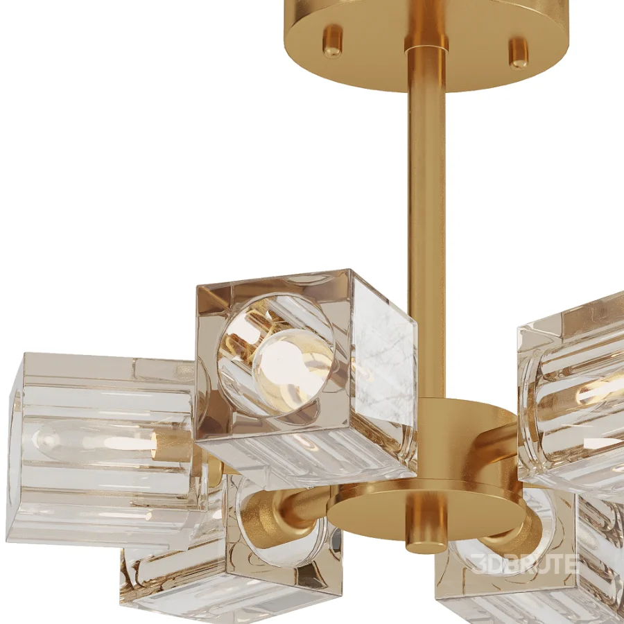 Semi Flush Mount Ceiling Light Image 4