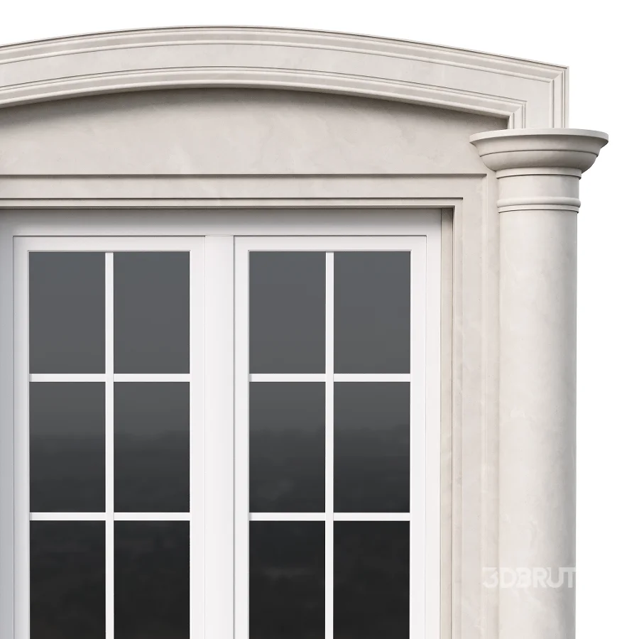 Architectural Classic Window 3D Model 14 Image 3