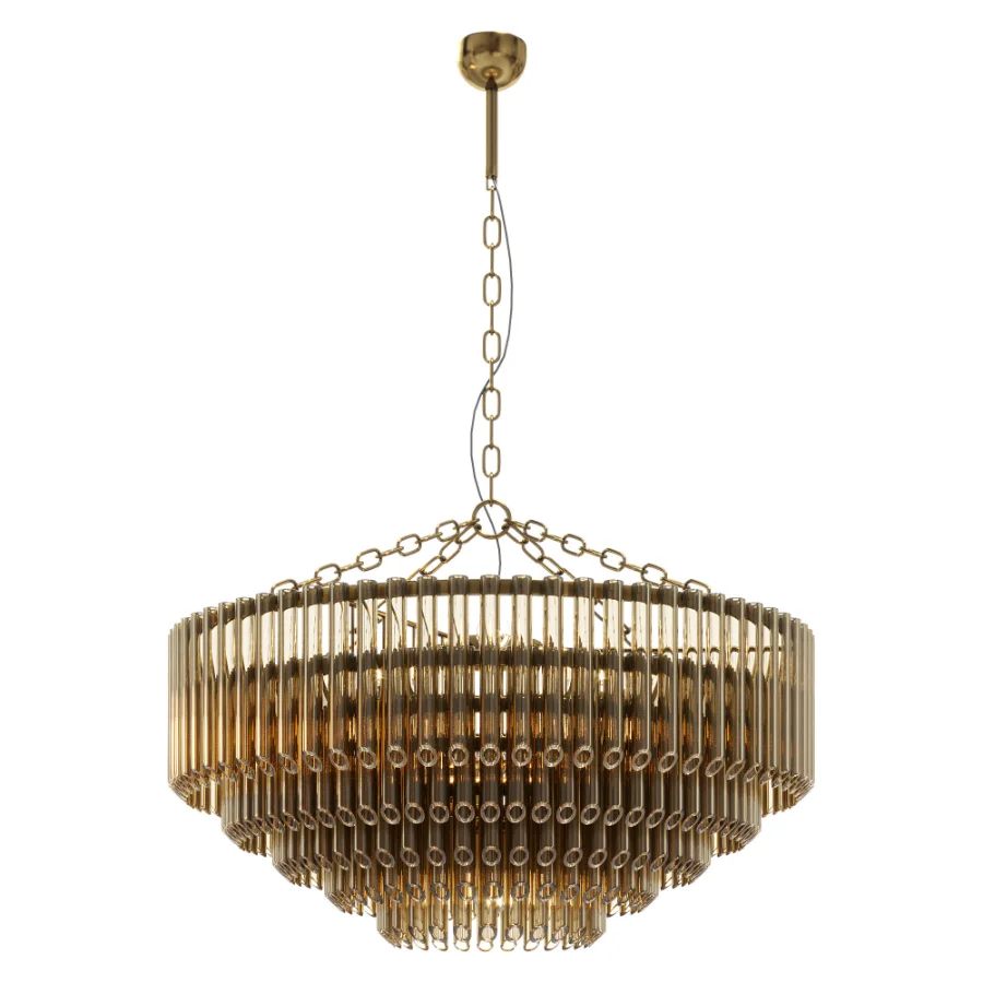 Petalia 9 light aged brass Image 4