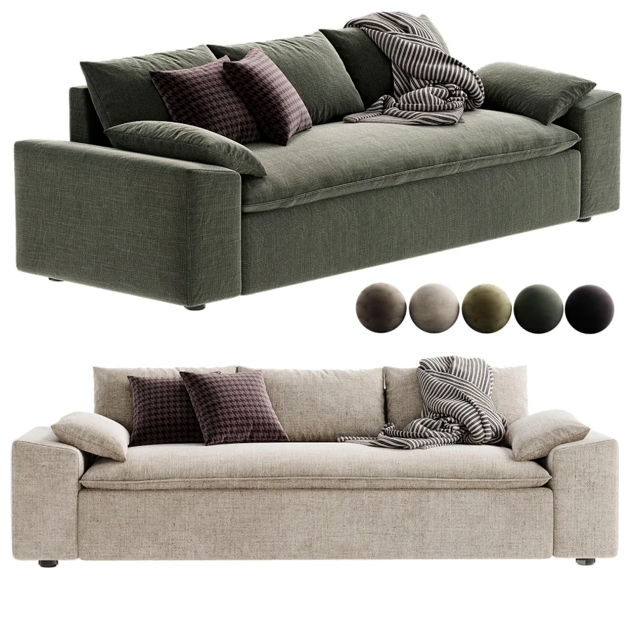 Algora White Performance Fabric Sleeper Sofa Image 5