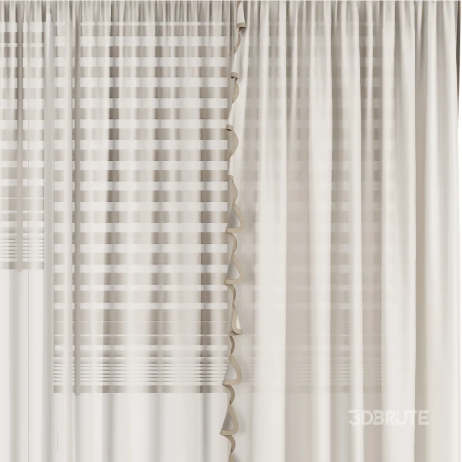 Silk and Cotton Curtain Set 127 Image 2