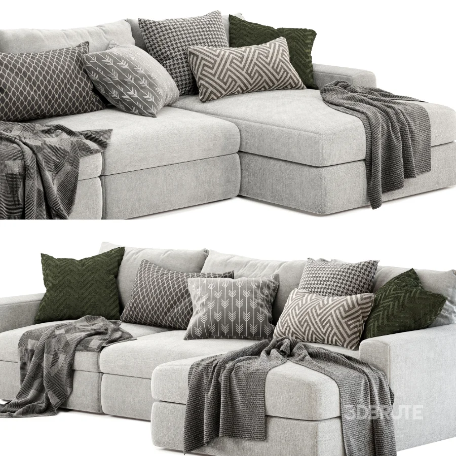 lounge sofa with chaise Image 3