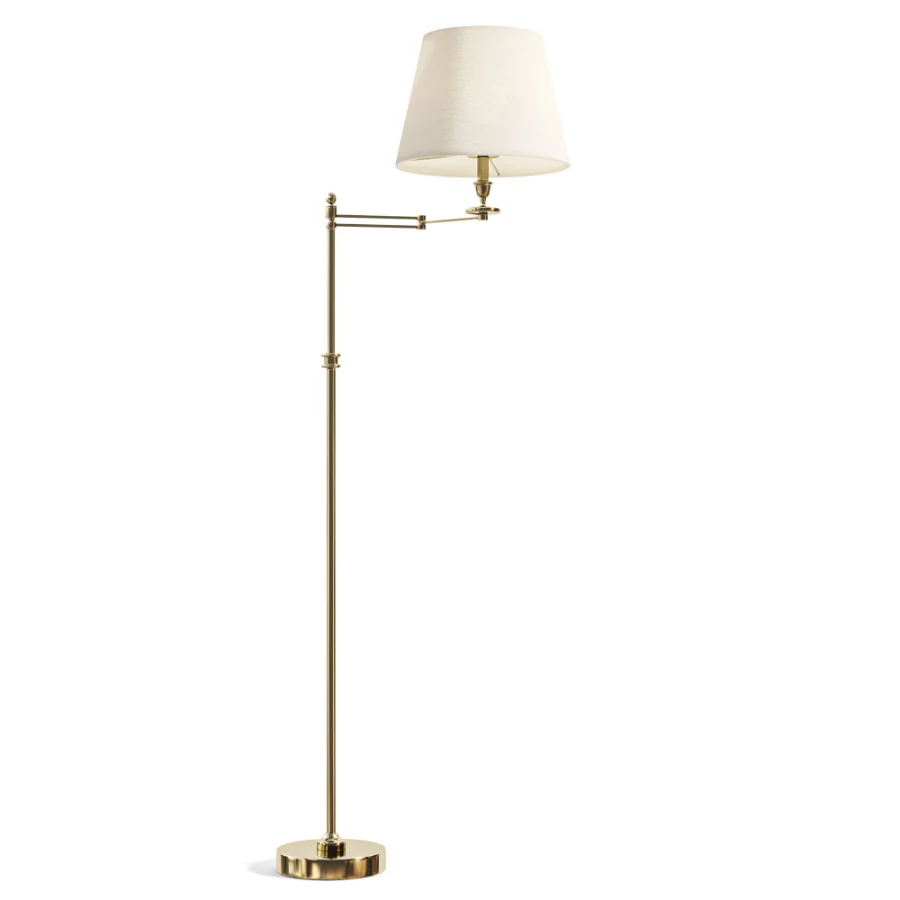 Brass Reading Floor Lamp Image 2