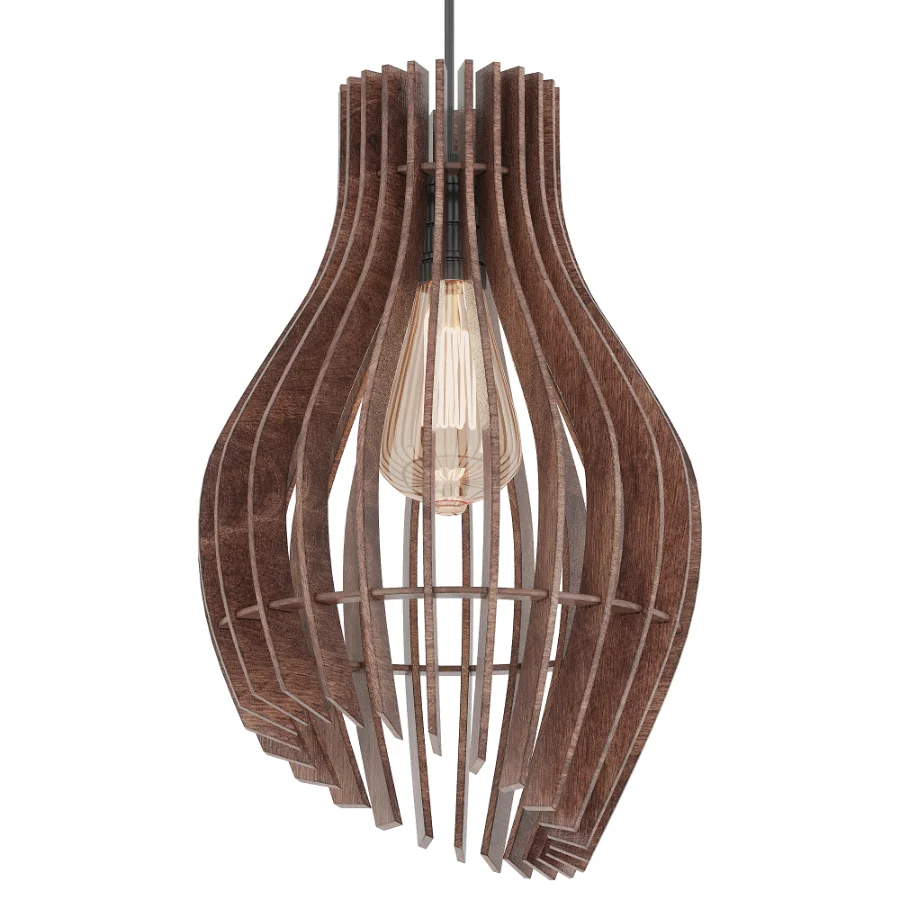 Plywood Pendant Lamp Image 1