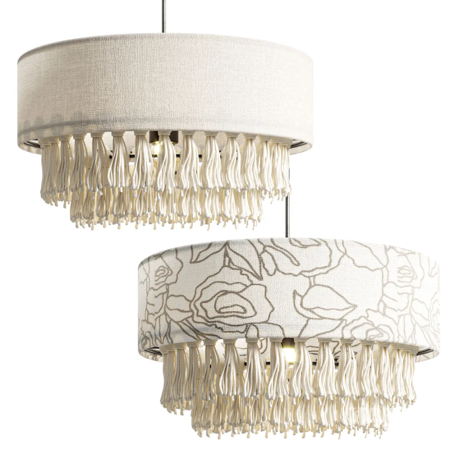 Bohemian Hemp Rope Tassel Chandelier Image 8