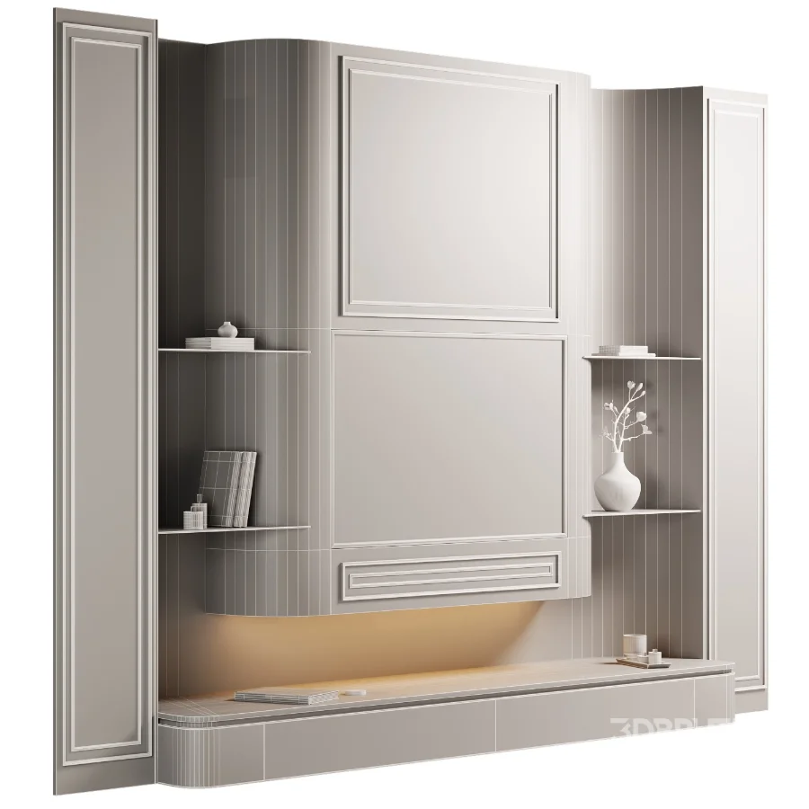TV wall set 002 Image 7