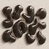 Organic Liquid Droplets Glossy Black Metal Wall Sculpture Abstract - Thumbnail 5