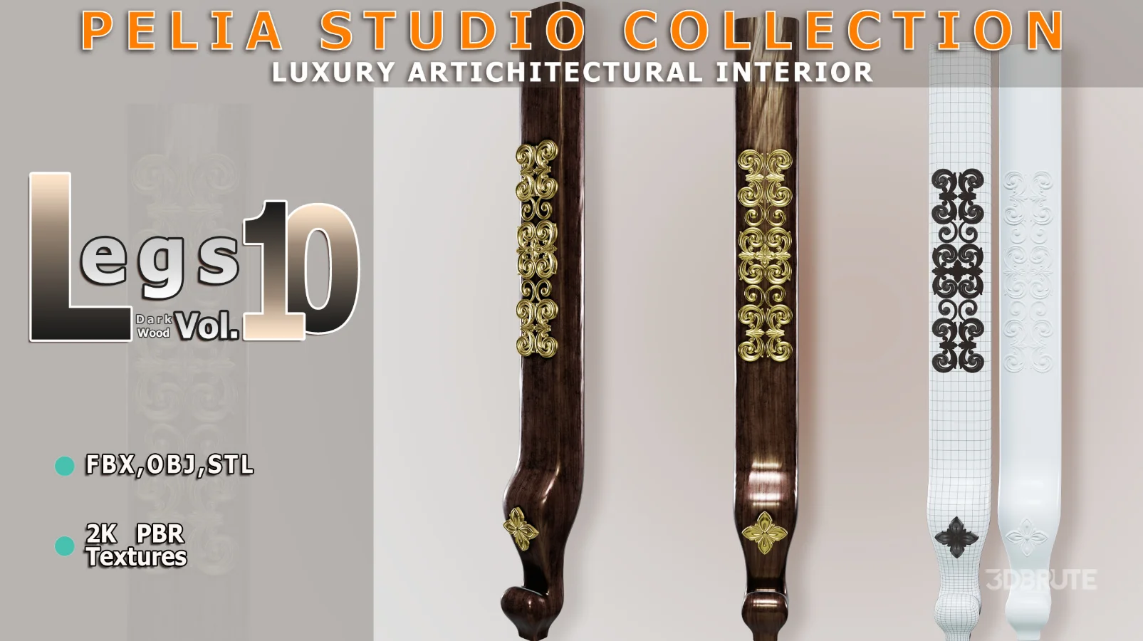 Leg-10-DarkWood Image 1