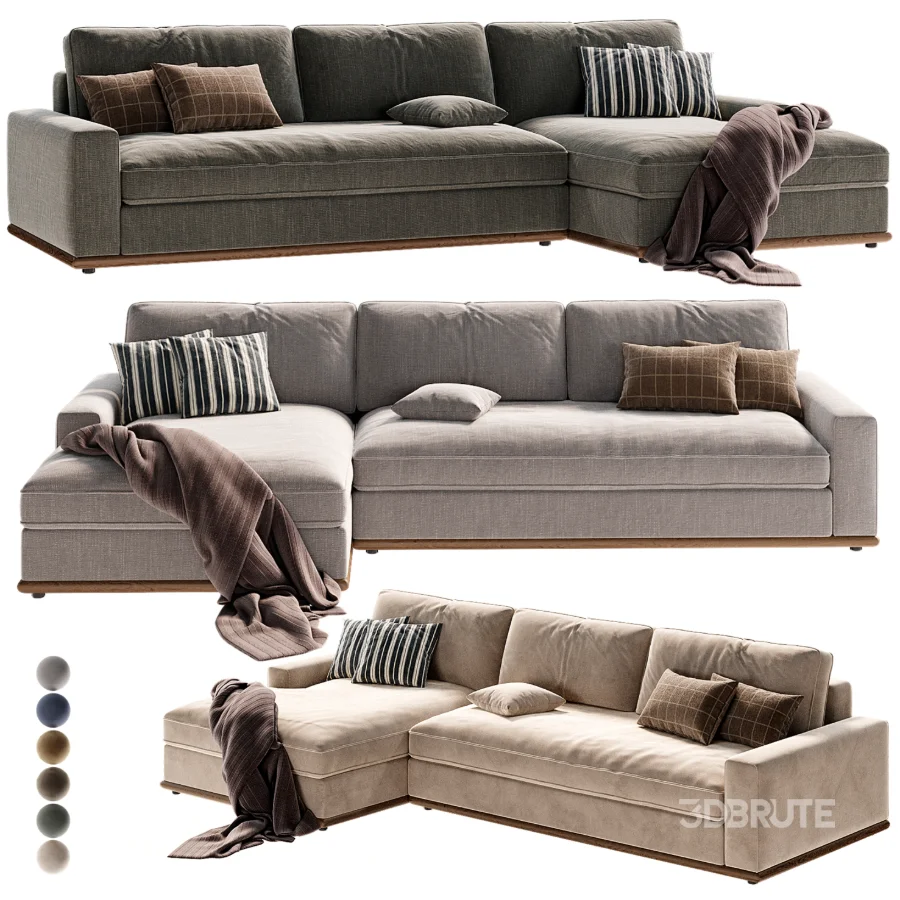Ethan 2 Piece Chaise Sectional Image 6