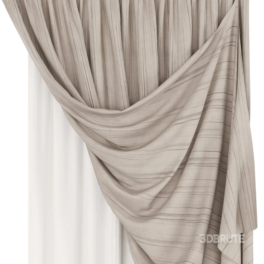 Silk and Cotton Curtain Set 128 Image 4