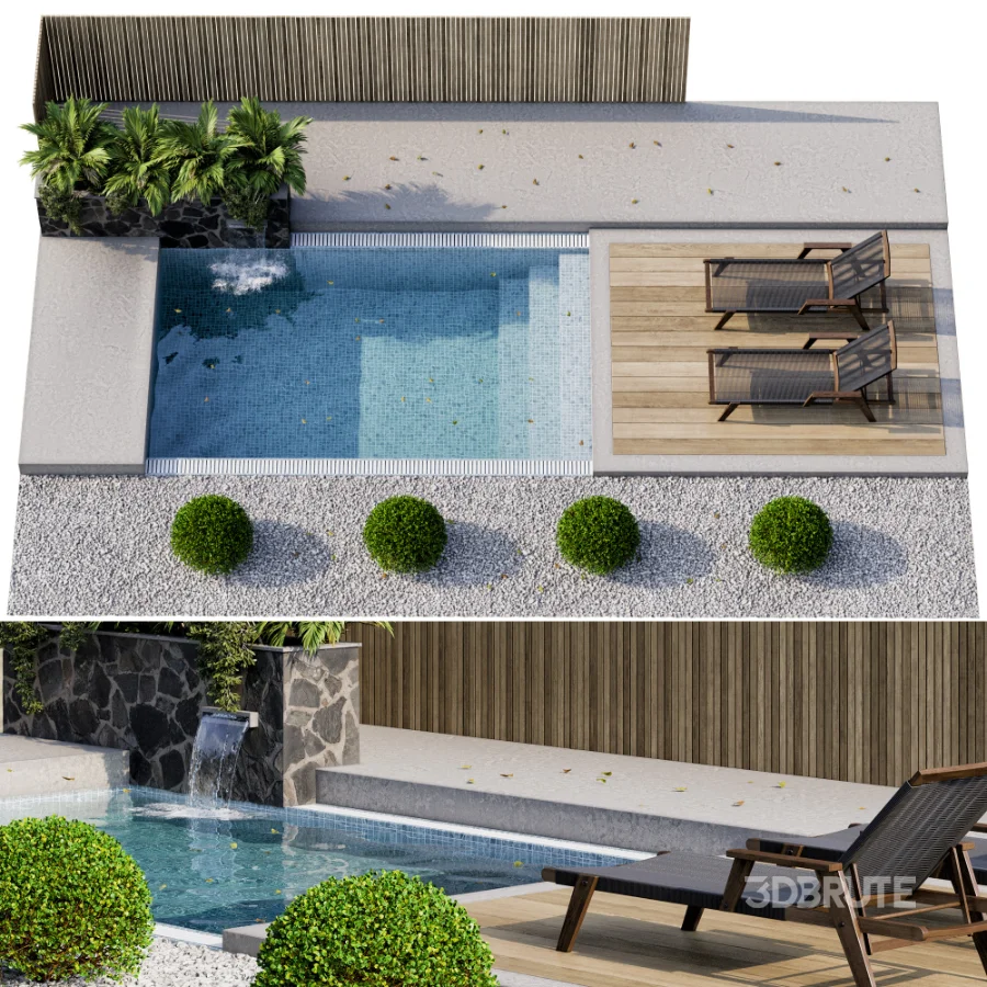 Backyard and Landscape with Pool 09 Image 2