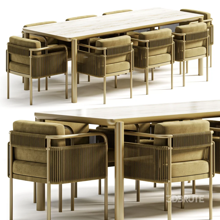 Garden Furniture Part 1 Table Садовая МебельCтол + Стулья Image 5