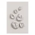 Abstract Chrome Liquid Shell Wall Decor - Thumbnail 5
