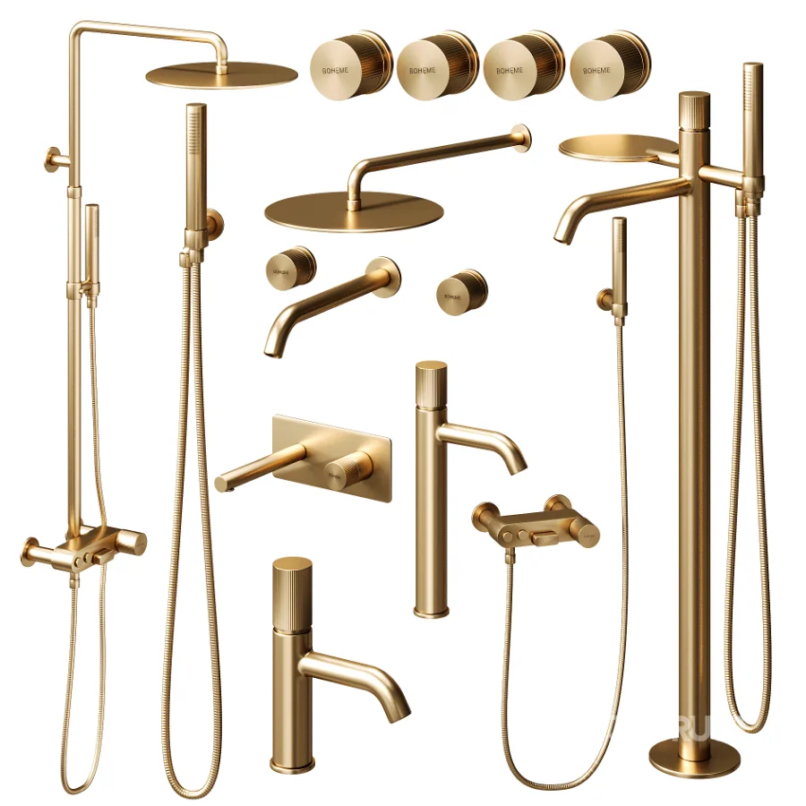Boheme STICK LINEA Bathroom Faucet Set 02 Image 4