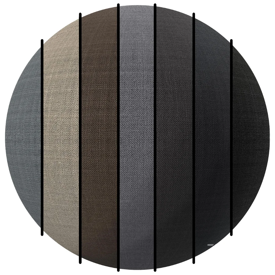 FB25 fabric in one design and 7 different 4K colors Image 1