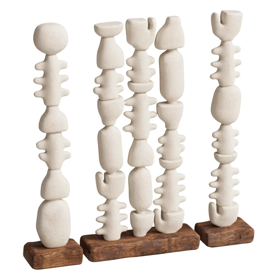 Abstract Sculptural Columns 02 Image 3