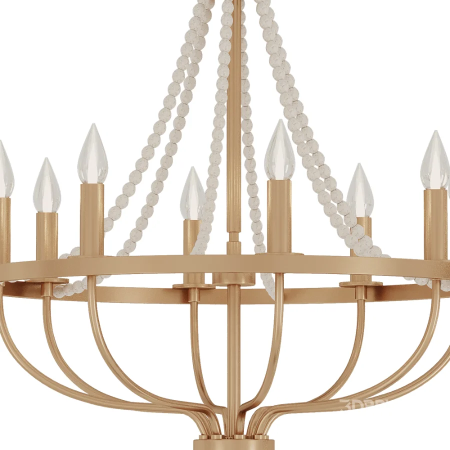 Resha Wagon Wheel Chandelier Image 6
