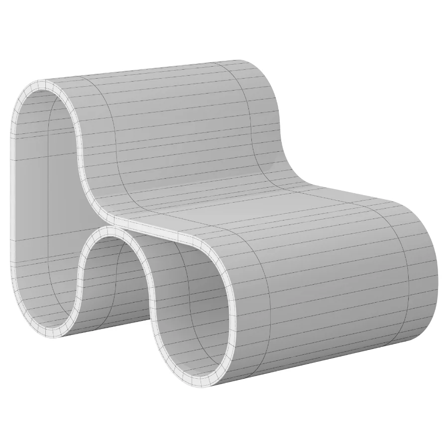 Eternity Lounge Chair Resin By Arda Yeniay | StudioTwentySeven Image 3