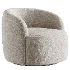 Gwyneth Ivory Boucle Swivel Chair by goop - Thumbnail 2
