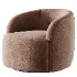 Gwyneth Ivory Boucle Swivel Chair by goop - Thumbnail 4