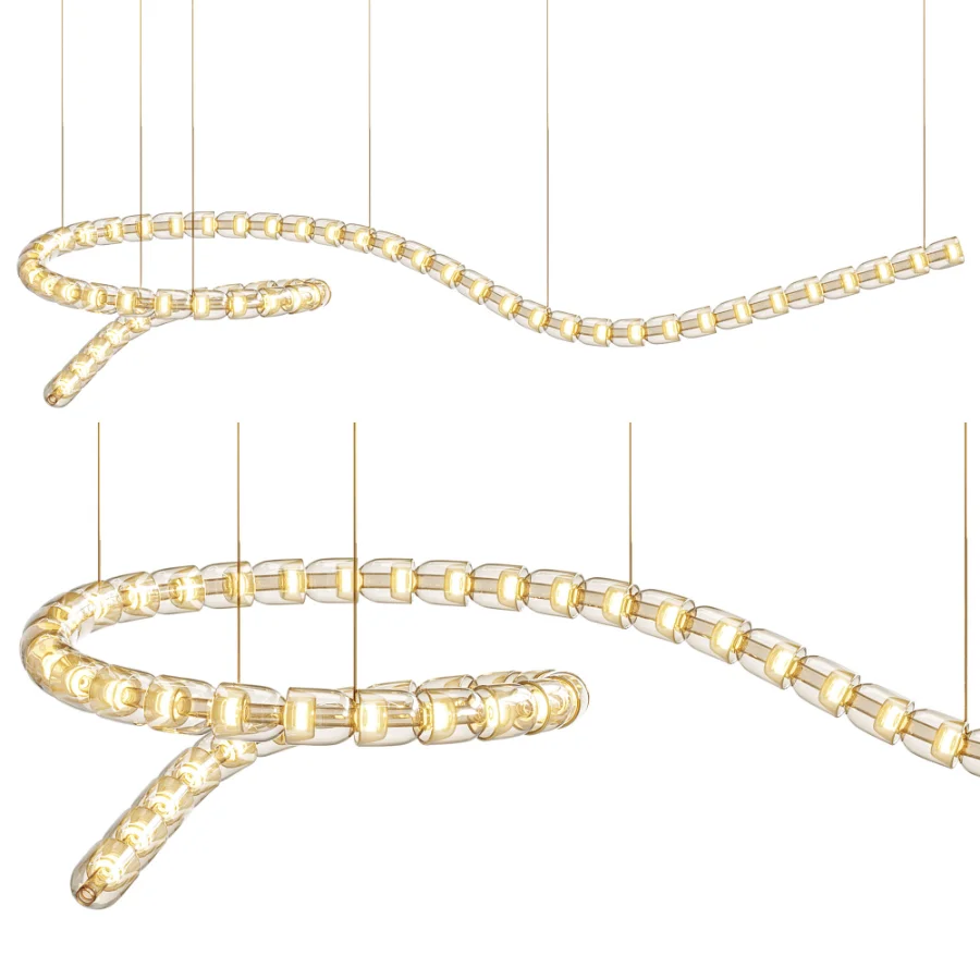 Gabriel Wave LED Chandelier Image 3