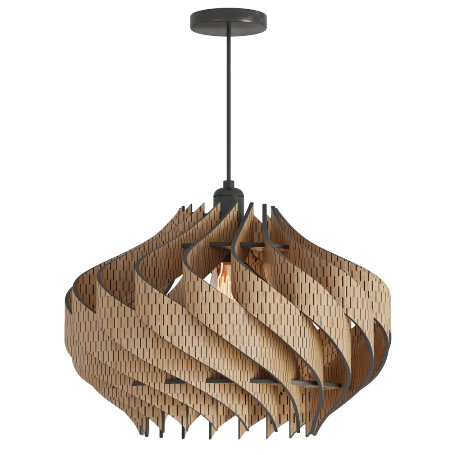 Natural Oak Lamp Image 1