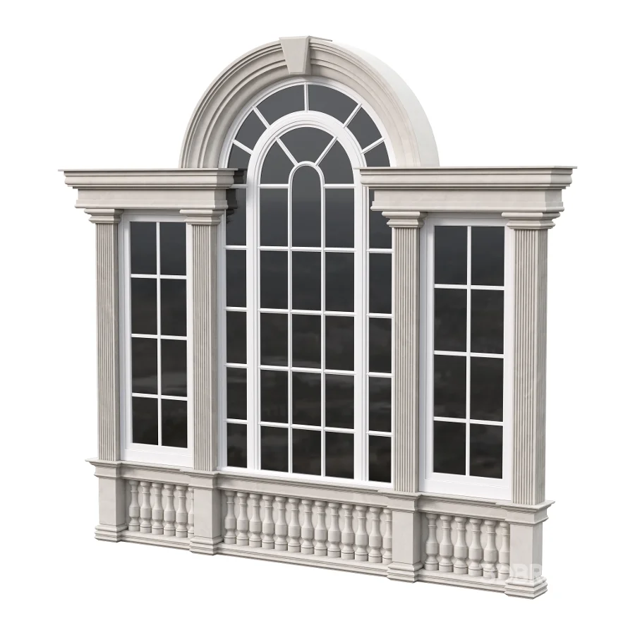Architectural Classic Window 3D Model 15 Image 6