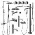 Boheme STICK LINEA Bathroom Faucet Set 02 - Thumbnail 1