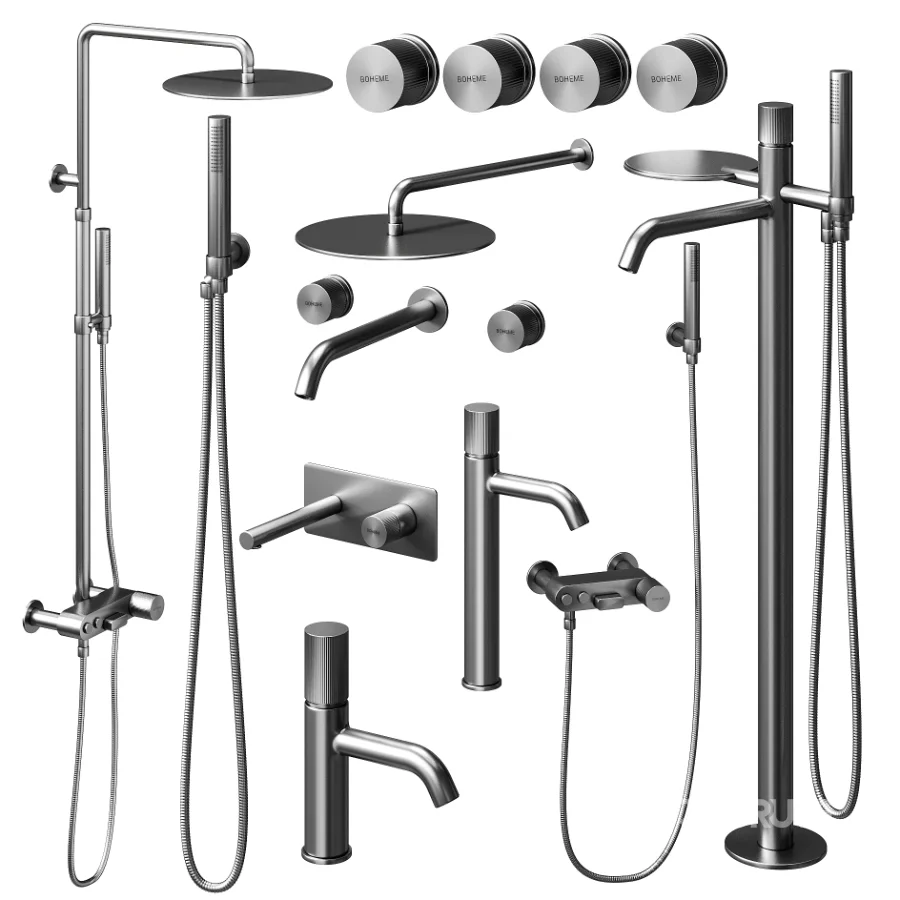 Boheme STICK LINEA Bathroom Faucet Set 02 Image 1