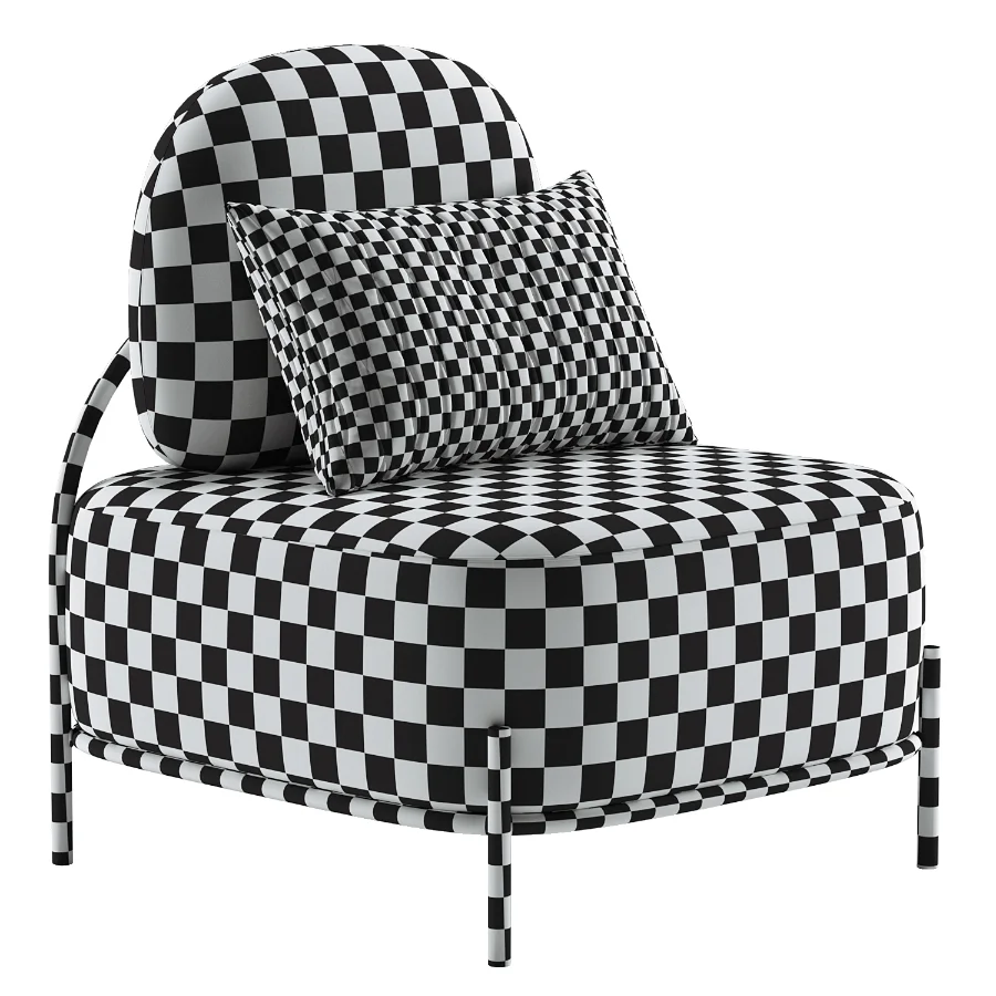 Yellow Linen Accent Chair Image 7